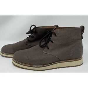 Kodiak Men Chase Sneaker Brown Waxed Canvas Leather Lining Rubber Sole Size 10.5